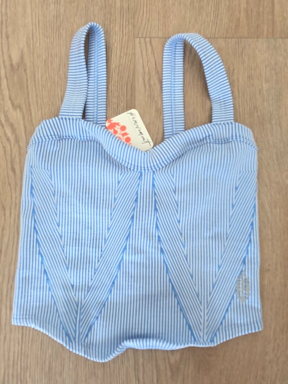 BNWT FP Movement Wave Ridge Cropped tank - Denim Blue - XS/S Retail $48 USD